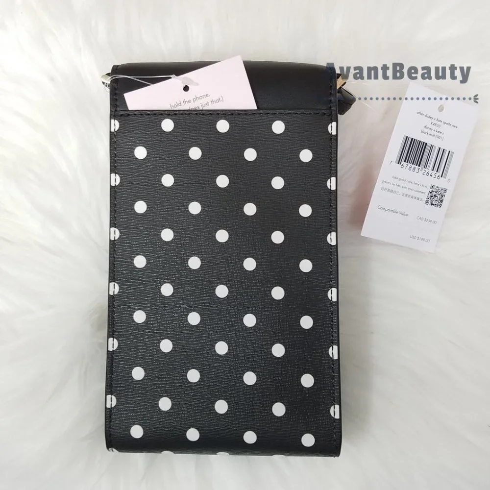 Disney kate spade new york minnie mouse north south flap phone crossbody NWT